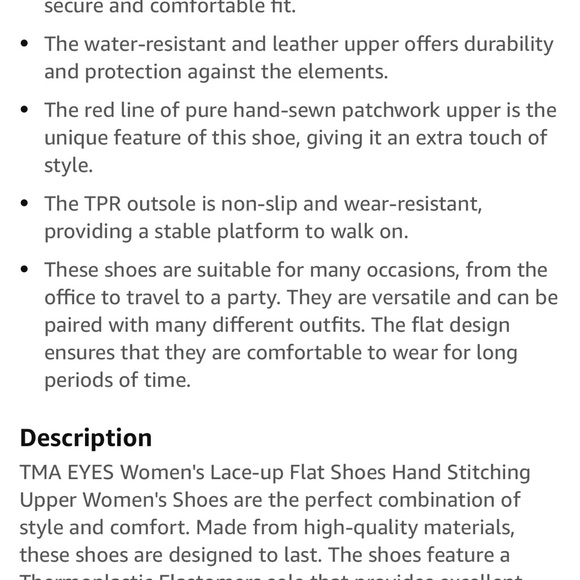 NIB TMA Eyes Handmade Leather Shoes, Red, size 9.5/10 - Picture 5 of 7